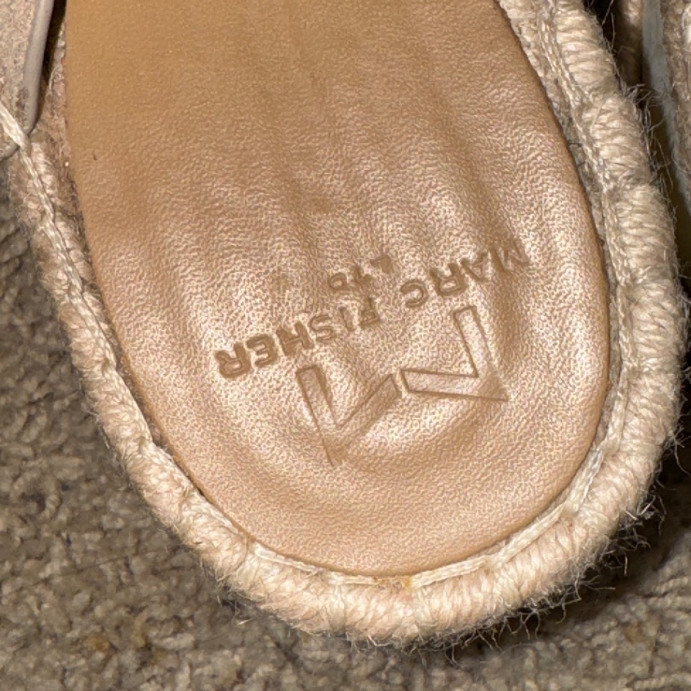 EUC Marc Fisher Gandy Platform Suede Leather Espadrille Sandal Size 9 - Picture 8 of 10